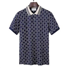 Polo à manches courtes pour hommes de créateurs mode lettres brodées chemise classique d'affaires skateboard tenue décontractée T-shirt taille asiatique S-3XL