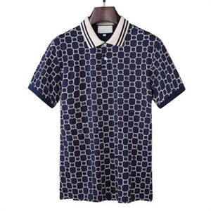 Polo de manga corta para hombre de diseño, letras bordadas a la moda, camisa clásica de negocios, monopatín, ropa informal, camiseta, talla asiática S-3XL