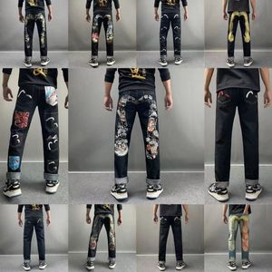 jeans hommes designer jeans haute qualité mode hommes jeans style cool luxe designer denim pantalon en détresse déchiré biker noir bleu jean slim fit moto