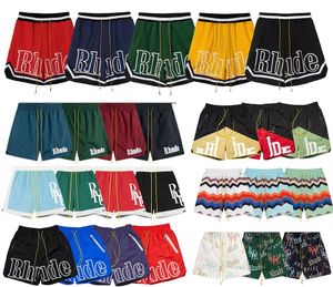 Rhude Shorts Men's Shorts Summer Knee Length Breathable Quick Dry Short Designer Swim Pants comfortable fashion popular relaxed beach shorts