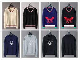 Suéter de diseñador para hombre Suéter de cuello redondo Suéter de diseño de moda Sudadera Suéter cómodo Clásico Lana de lujo estilo cálido varias prendas de mujer M-3XL-JS
