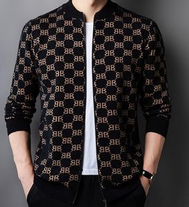 Designer Men's Sweater voor nieuwe V-hals gestreepte streep met lange mouwen Cardigan merk Kleding Casual losse trui jas