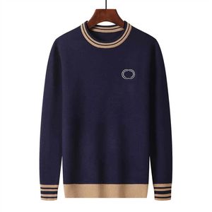 Designer herensweaters 100% katoen Pullovers met lange mouwen voor heren Dames Klassiek Gestreept Effen Sweatshirts Herfst Winter Warm Comfortabele truien m-3xl