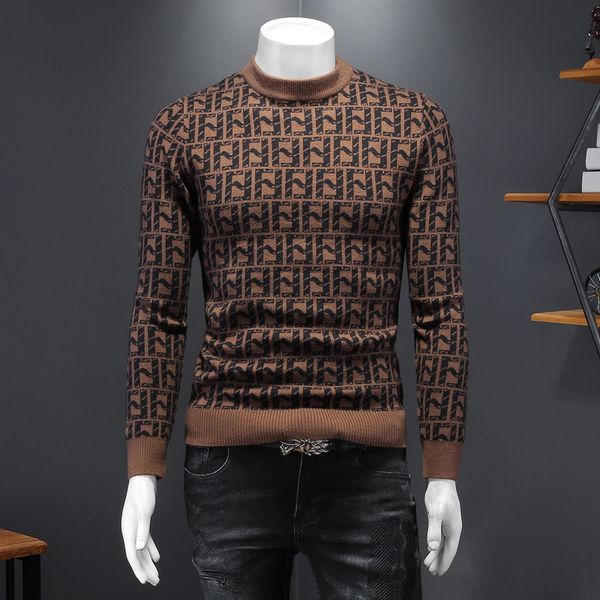 Diseñador Suéteres para hombres 100% algodón Jerseys de manga larga para hombres para mujer Clásico Rayas Sudaderas lisas Otoño Invierno Cálido Cómodo Puentes M-5XL