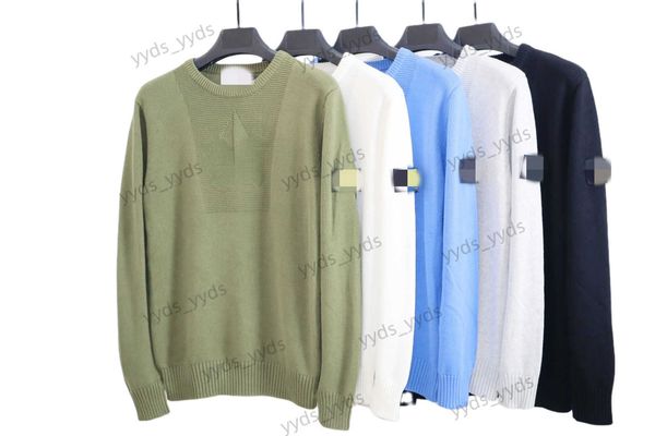 Pulls pour hommes Designer Compass Logo Automne Et Hiver Décolleté Fil Tricot Décontracté T230404