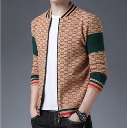 Cardigan tricoté pour hommes, pull de styliste, veste pour hommes, printemps et coréen, haut décontracté, vestes d'automne, vêtements supérieurs