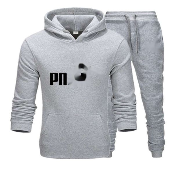 Diseñador Sudadera para hombre Pnmaa Calidad superior y Otoño Invierno Felpa Suéter con capucha Versión Tobillo Conjunto deportivo Conjunto informal para estudiantes Conjunto de dos piezas para hombre