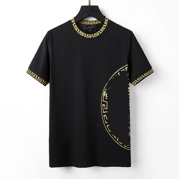 Diseñador Camiseta para hombre Alfabeto Gráfico Logotipo impreso Moda Algodón de alta calidad Camisetas de manga corta para hombre Ropa Camiseta informal Tamaño asiático M-3XL