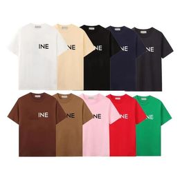 T-shirt pour hommes Designer Noir Blanc Beige Lettre classique marque de broderie 100% coton anti-rides mode respirante tenue de couple décontractée