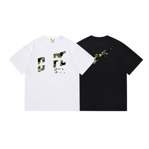 Camiseta para hombre de diseño Camuflaje Estrella Letra Eco Estampado Tendencia de moda Hombres y mujeres Algodón Tops sueltos de manga corta