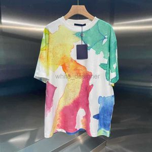 Designer Men's's Fashion Fashion Spring / Summer Top Halo Dyed LETTRE COLORf