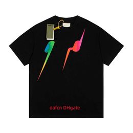 Designer Hommes T-shirt De Luxe Mode CP Chemise Vêtements Top Style 100% Coton Col Rond Rainbow Gradient T-shirt Casual Shirt Taille M-3XL