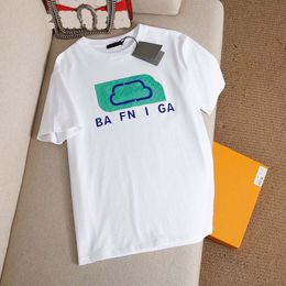 Diseñador camiseta para hombres camisa para hombres cuello redondo de manga corta impresa impresión de alta calidad ropa para parejas para parejas