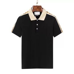 T-shirt POLO de styliste pour hommes, tout nouveau coton brodé, anti-rides, respirant, revers, mode commerciale, casua272W