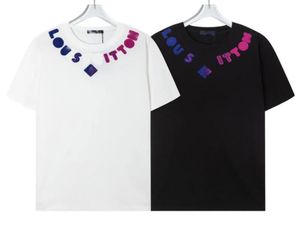 T-shirt masculin de créateur Unisexe Fashion Fashion en vrac en vrac à manches courtes L lettre imprimé t-shirt hip hop street wear v t-shirt t-shirt décontracté