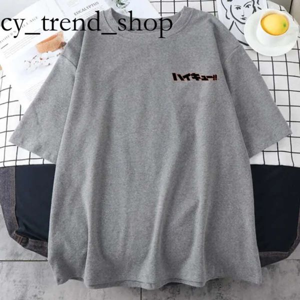 Diseñador de camisetas para hombres 2023 Haikyuu Anime Imprimir Hombres Vintage Casual All-Math Tops Transpirable Street Hip Hop Manga corta O-cuello Mans Algodón Clo Piedra de alta calidad 14