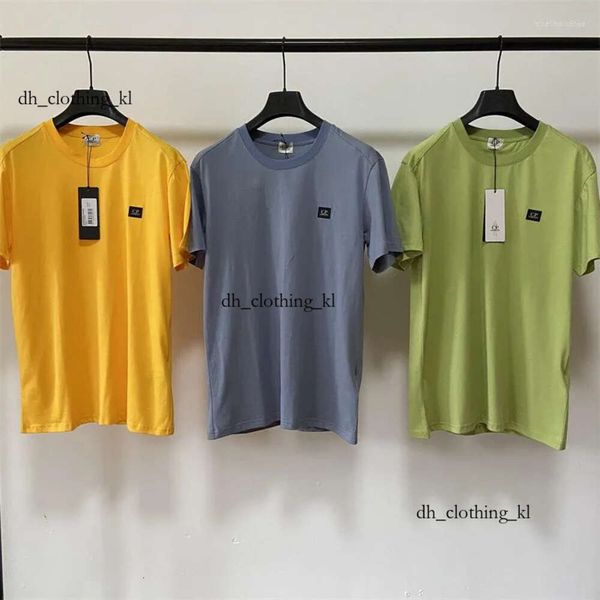 Designer Men's T-Shirts 2024 Summer CP Men's T-shirts Company Pure Cotton Crewneck Sleeve Sleeve Simple Loose Half Color Color CP Compagny Tshirt Top 582