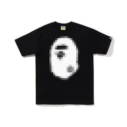 Camisetas de diseñador para hombre A Bathing Ape Tee Blanco y negro Beige Mujeres Unisex Casual Camisetas de manga corta