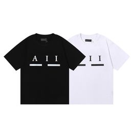 Designer heren t-shirts amerika merk shirts t-shirt voor heren logo letters afdrukken mode korte mouw t-shirt shirt losse oversized streetwear tees tops 100% katoen