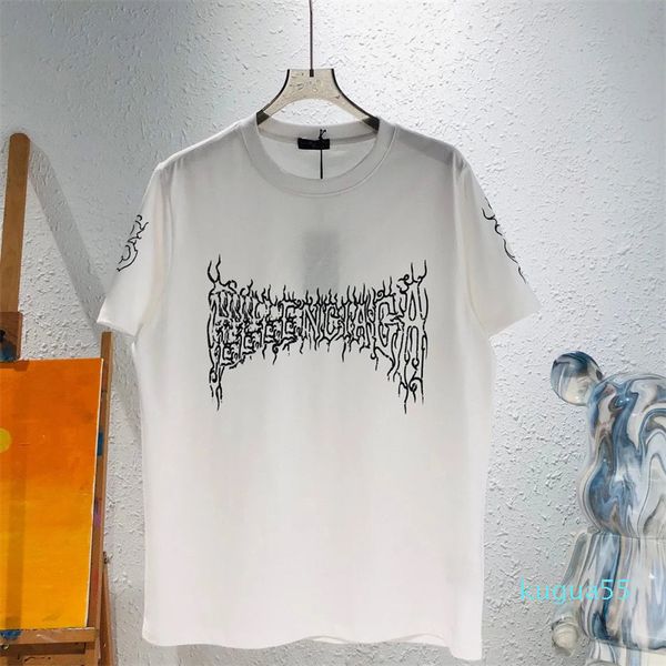 Camisetas de diseñador para hombre Diseñador de la marca Cola clásica Insignia bordada básica clásica Camiseta holgada de algodón con cuello redondo 00308193