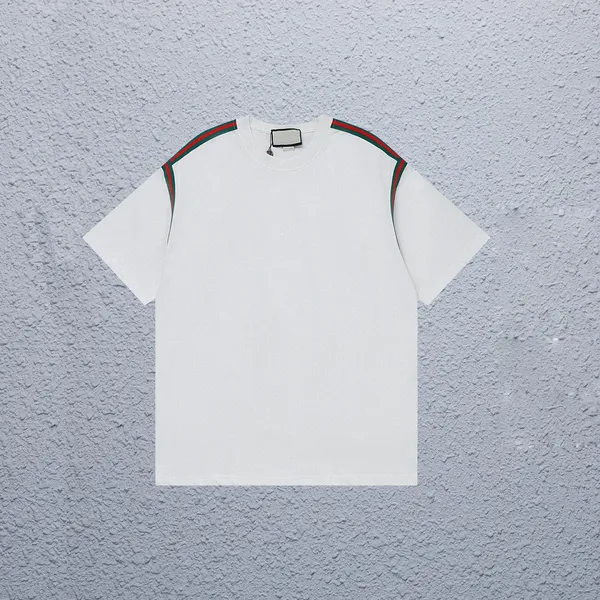 Designer Men's T-shirts classiques de la marque COLA CLASSIQUE Classic Basic Bridered Badge Loose Cotton Round Neck Island T-shirt 00301036