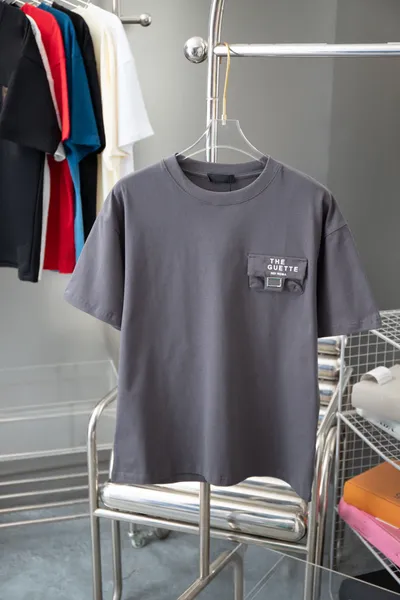 Designer Men's's T-shirts classiques de la marque COLA BADE Classic Classic Bass Badge Loose Cotton Round Neck Island T-shirt 00301373