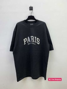 T-shirts pour hommes de créateurs Version correcte Haute qualité B Fashion Brand Limited Paris T-shirt imprimé T-shirt à manches courtes Polyvalent Casual Style unisexe D5FQ
