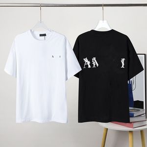 T-shirts pour hommes de créateurs début du printemps nouveau t-shirt à manches courtes hommes et femmes avec le même haut décontracté imprimé pour hommes matures