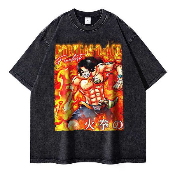 Diseñador de camisetas para hombres Monkey D Luffy T Shirt