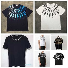 Designer T-shirts pour hommes Nouveaux hommes de luxe Marque Graffiti NEIL BARRETT Thunderbolt T-shirts T-shirt Hip Hop Skateboard Parkour Street Coton T-shirts Tee Top H8