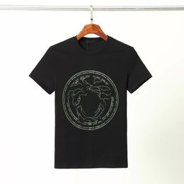 Designer Hommes Tee-shirts Noir et Blanc Couleur Alphabet pur coton mode vêtements pour hommes décontractés Street Polo Shorts T-shirt à manches
