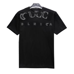Diseñador Camisetas para hombre Moda en blanco y negro Alfabeto clásico Imprimir Marca de lujo 100% algodón Transpirable Slim Casual Hombres Calle Hombres y mujeres Mismo modelo 3XL # 99
