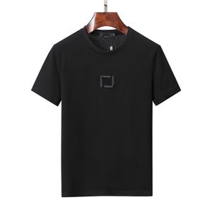 Designer heren T-shirts zwart en wit klassieke kleur geborduurd alfabet print meerdere stijlen slim fit ademend 100% katoen vrije tijd luxe fashion3XL