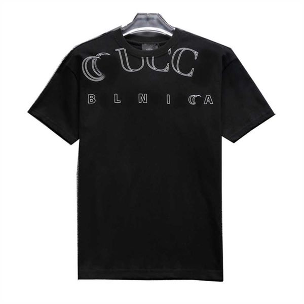 Tee-shirts de créateurs pour hommes Mode noir et blanc classique alphabet imprimerie de luxe 100% coton respirant slim décontracté pour hommes de la rue Street Women 3xl # 99lfl9