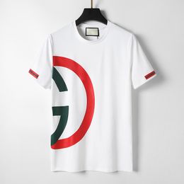 Designer T-shirts voor heren Mode zwart en wit Klassiek Merk Alfabet Print Casual Korte mouw 100% katoen Ademend Kreukbestendig King Size 3xl 2XL #99