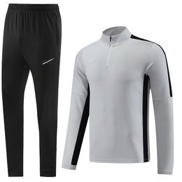 Designer heren trainingspak Mode heren lange mouwen halve ritssluiting opstaande kraag Letterbedrukking voetbal trainingspak mannelijke trui slim fit versie cadeau sportpak