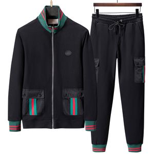 Survêtements pour hommes Designer Mode Hommes Femme Survêtement Hommes Sports Zip Veste Jogger Pantalon Survêtement