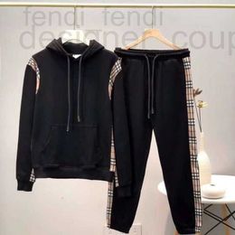 Designer Survêtements pour hommes Sweats à capuche Sweatshirts Sweat à capuche de luxe de haute qualité Pull à carreaux Ensemble lâche Casual Costume de sport Femme Di_Girl S à XXL