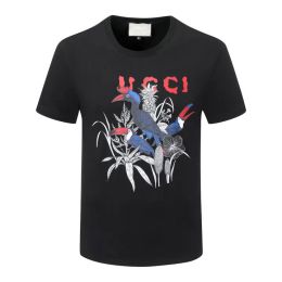 T-shirt de luxe pour hommes et femmes, marque de luxe, col rond, été, manches courtes, loisirs en plein air, mode, pur coton, lettre, imprimé chat, robe d'amant