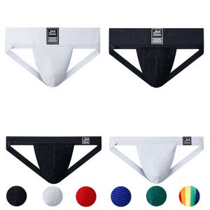 Designer Hommes S Sous-vêtements Couleur unie Sexy Slip sportif Gay Jockstraps Sissy Tongs Garçons G String T Back Slip