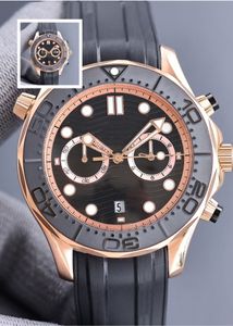 Designer herenhorloge zwarte wijzerplaat 41 mm band vouwgesp saffierglas lichtgevende mechanische Montre De Luxe Homme horloge Dhgate