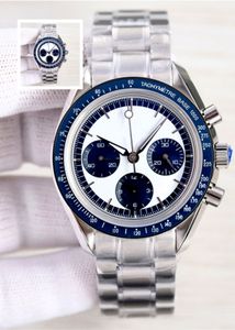 Designer Men's Watch White Circulaire Circulaire 41 mm Boucche en cuir pliant Sapphire Verre Lumineuse Automatique Mécanique Montre de Luxe Homme Watch Dhgate