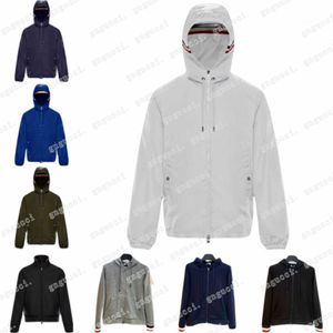 Veste coupe-vent légère à capuche pour homme, coupe-vent, protection solaire d'été, printemps et automne, veste pour femme, badge, lettre, vêtements tailles 1-6