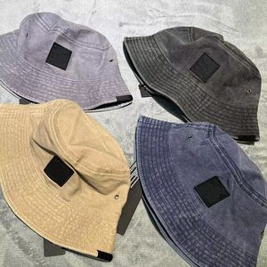 Diseñador Hombres Mujeres Sombreros de piedra Bordado Etiqueta pequeña Protector solar Isla Sombrero Lavado Antiguo Sombrero de pescador vintage Pesca al aire libre Sombreros de pescador