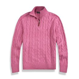 Pull en laine de créateur pour hommes poney broderie à manches longues automne et hiver mode sweat chaud