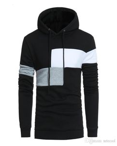 Designer Men Slim Hoodie Hoodie Sweatshirt jas jas Winter warm outdiner causaal patchwork kleurblok pullover hiphop hoodies h9891357