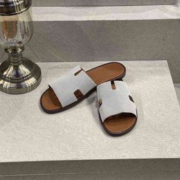 Designer Men Slippers Sanals Izmir Italie Mens Sandale Straite Coup Cut bords Epsom Calfskin Pièce essentielle