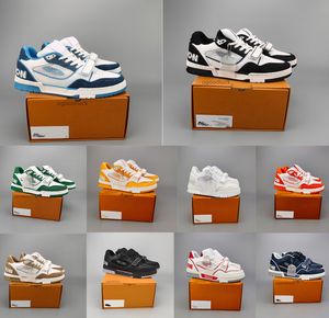 Designer heren sneaker Virgil Trainer Casual schoenen denim canvas leer Laag kalfsleer Abloh Overlays Platform Outdoor dames Sneakers platte sneaker Maat 36-45