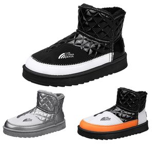 Designer hommes bottes de neige bottes pour hommes plate-forme inférieure slugged chaussures chaudes hommes noir blanc orange bottes d'hiver chaussures de plein air
