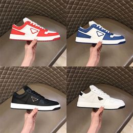 Designer Mannen Sportieve Schoenen Downtown Lederen Sneakers Triple Wit Zwart Blauw Casual Schoen Rubberen Zool Trainer Mand Sneaker maat 38-45